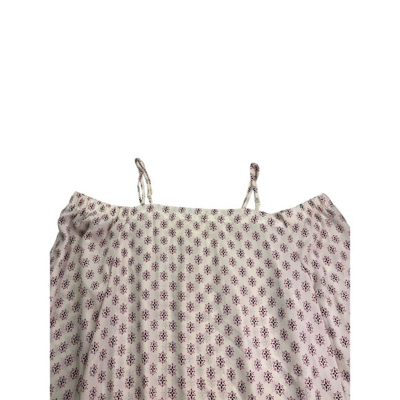 Pleione Off The Shoulder Blouse Top S Spaghetti Straps Multicolor Semi Sheer - Picture 2 of 6